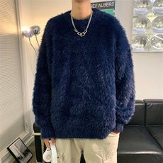 M816P65水貂绒秋冬海马毛毛衣慵懒高级感男冬季oversiz，男装针织衫/毛衣，星座512-6