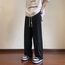 K739-P60控78抖音品质夏高街垂感直筒拖地裤男生休闲裤西裤，男装休闲裤，电商B369（原A024）