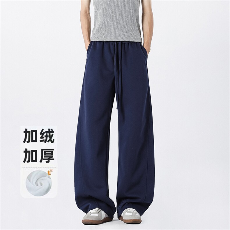 B258-K9928加绒P45控98抖音品质卫裤65%棉35%聚酯纤维,男装休闲裤,电商B258