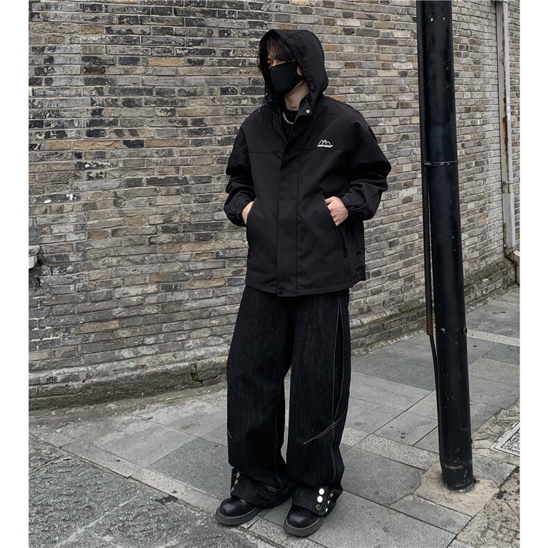 美式三合一冲锋衣外套男冬季宽松工装棉服夹克防风登山服棉衣p100,男装夹克,电商C307