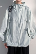 【UPF50+防晒衣】X2380-TP45控价78夏季宽松防晒服连帽防晒衣，男装夹克，电商A102-1