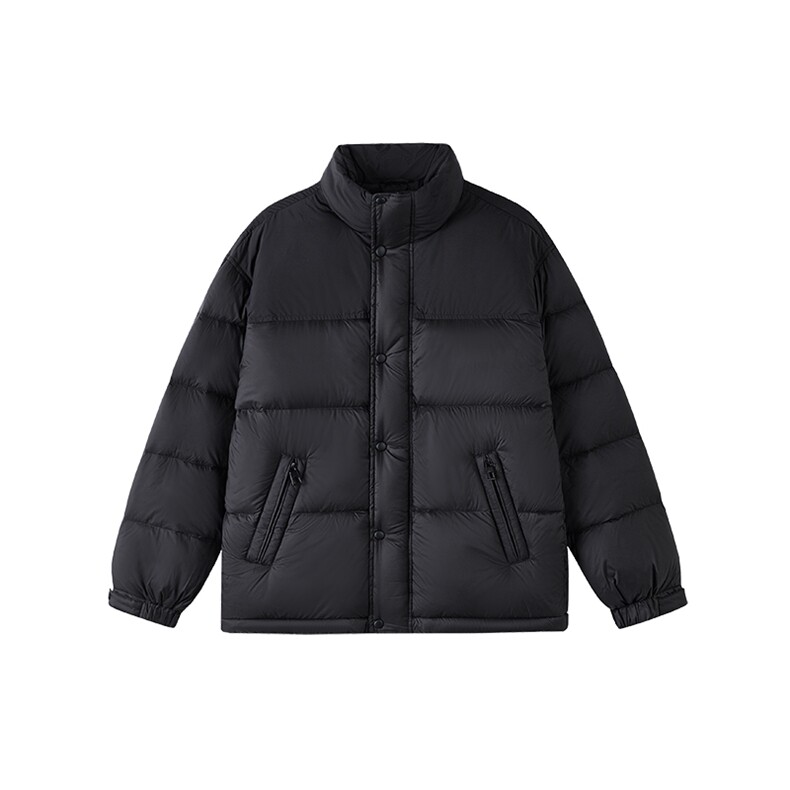 90%绒新标有报告立领撞色韩版宽松羽绒服外套上衣Y988/P350图片