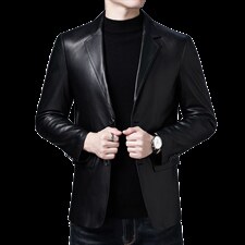 BD20801钱塘2020-2中青年时尚休闲帅气百搭简约西装皮衣P510，男装皮衣，钱塘207-2