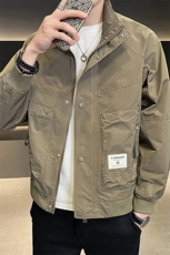 DS-A225-8858秋季新款外套立领帅气青年夹克百搭时尚潮流上衣，男装夹克，电商A225
