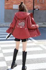 2020冬季新款时尚休闲刺绣连帽棉衣，女装棉衣/棉服，涵亦佰惠