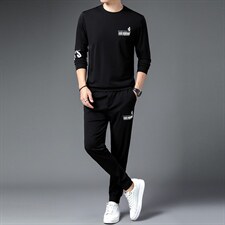 CAG103钱塘2020-2春秋薄款休闲时尚中青年男士套装主推款P97，男装休闲套装，钱塘207-2