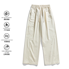 2025秋季新款现货纯棉水洗直筒裤工装休闲长裤DSA157B-K2532-TP53，男装休闲裤，电商A157B