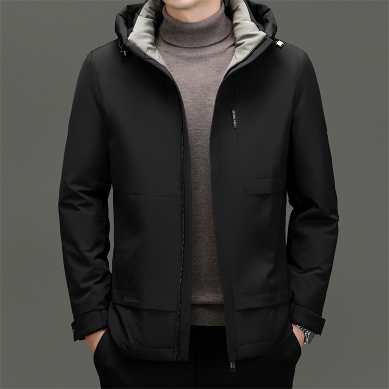 BN2318钱塘2020-2冬季厚款商务百搭中年男士90鸭绒羽绒服P235,男装羽绒服,钱塘207-2
