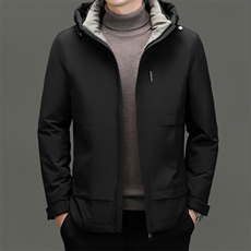 BN2318钱塘2020-2冬季厚款商务百搭中年男士90鸭绒羽绒服P235，男装羽绒服，钱塘207-2