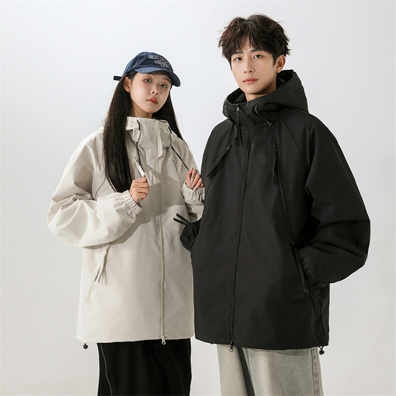 户外无影墙连帽冲锋衣情侣外套防风登山服夹克男YHJK8826-P65图片