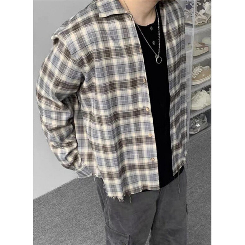 春季男女装韩版批新款发休闲格子打底长袖衬衫上衣外套CS326,男装T恤,星座1116A（原606A-3）