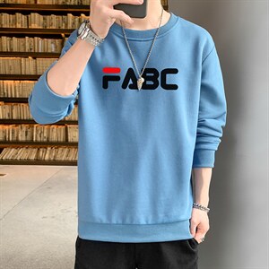 跑量卫衣男22秋季打底上衣潮流韩版宽松T恤时尚百搭长袖W030图片