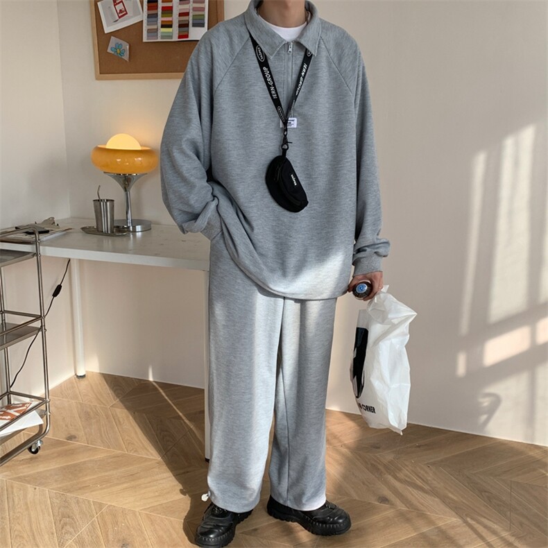 XZ216-ZZ90-P1182021男款中性男女情华夫格黑上衣P65裤子P55，男装卫衣，星座716-1