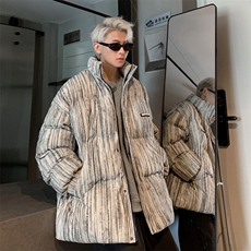 W8211P125控168灯芯绒扎染宽松休闲棉衣棉服，男装棉衣，电商B205