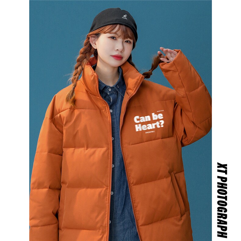 中性风22冬季潮流模糊字母印花立领棉衣TPMY60P65K99特批无差价，男装棉衣，A247A