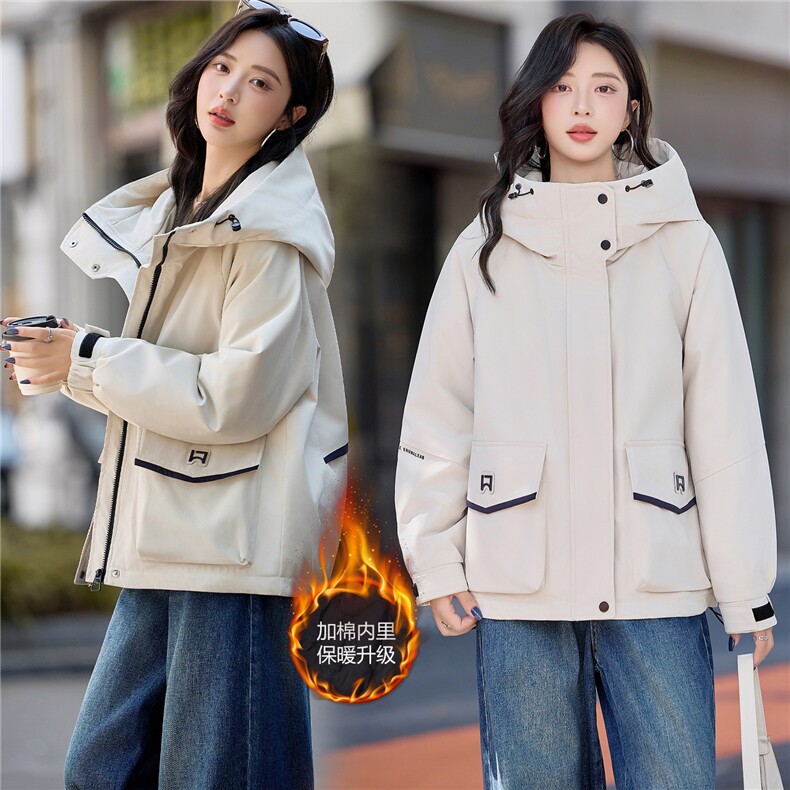 现货2025年冬季新款夹棉保暖棉衣派克服,女装棉衣/棉服,悦祺