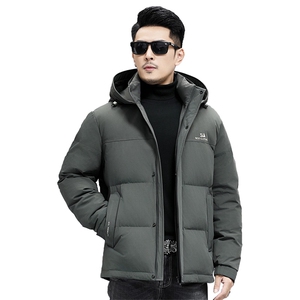 B23965钱塘2020-3连帽休闲冬季厚款新款中年男士羽绒服P298图片