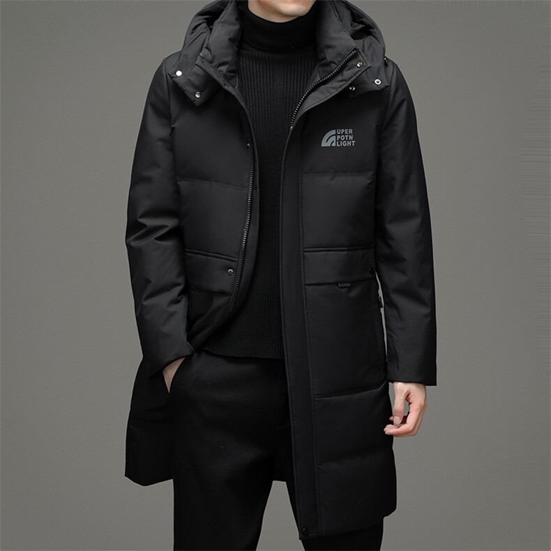 CXYF59521钱塘2020-2中年男士时尚休闲中长款冬季厚款羽绒服P320图片