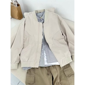 秋冬少年感工装棒球服男女生情侣美式外套高级港风夹克GAA67 P54图片