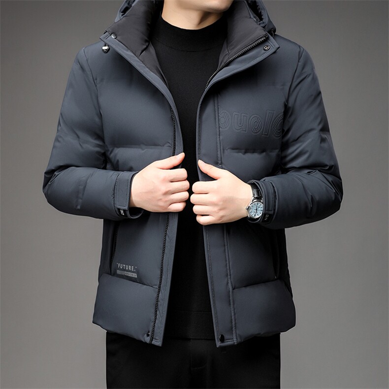 2023新款羽绒服男冬季加厚保暖上衣中年男士连帽商务休闲外套,男装羽绒服,电商B212（原钱塘6029）