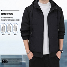 保暖防寒棉衣男冬季2024新款棉服休闲棉袄连帽外套男装，男装棉衣，玖雅羊绒