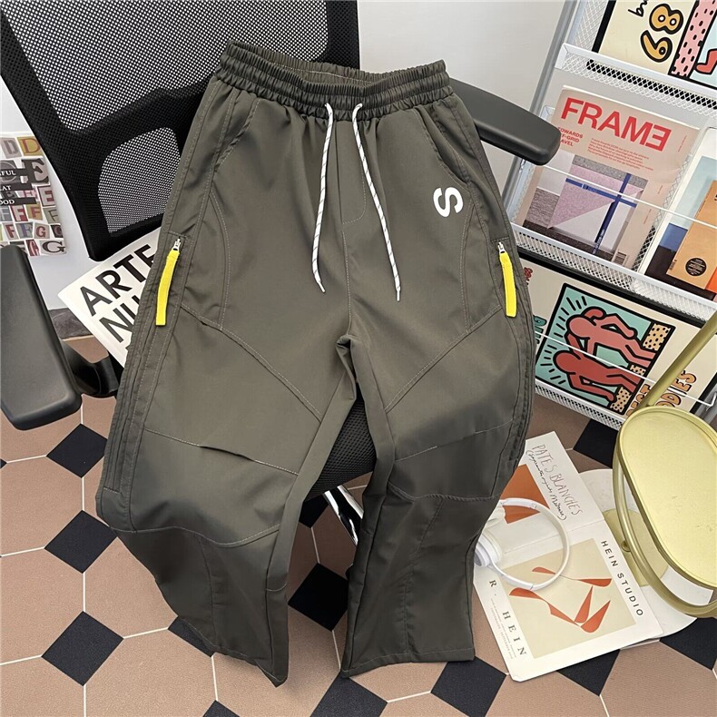 户外冲锋工装裤男女款春秋季速干防水登山长裤机能侧链运动休闲裤,男装工装外套,星座506