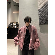 复古废土风设计感小众做旧牛仔夹克外套男宽松两件套J3351，男装夹克，星座1116A（原606A-3）