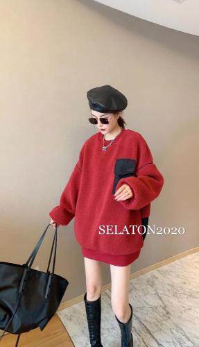 现货〈羊羔毛拼接)，女装，雪蘭桐