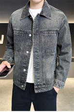 秋季新款牛仔夹克男休闲牛仔外套刺绣B321-2409，男装工装外套，电商B321-1
