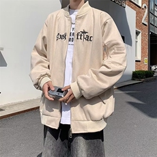 麂皮绒刺绣冬季加棉麂皮绒棉服MA1棒球服男哥特高街风外套JY152，男装夹克，星座1116A-1（原606A）