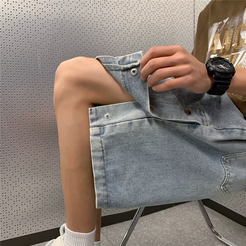 美式牛仔裤男春秋新款休闲直筒裤XK5013P40图片