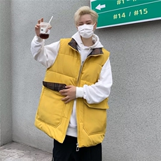 美式工装棉马甲男冬情侣加厚保暖背心马夹外穿坎肩棉衣AL001-P68，男装背心/马甲，星座1109-3