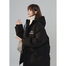 欧洲站复古港风高级感休闲白鸭绒羽绒服外套女2025冬装面包服保暖，男装羽绒服，星座218-8