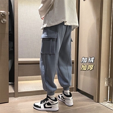 XZ409-1-K452-加绒P60-常规P55冬季加绒加厚运动裤工装休闲裤，男装休闲裤，星座1514
