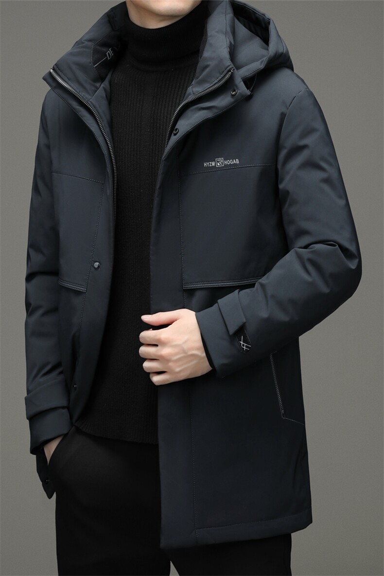 90%白鹅绒中青年男士连帽可卸商务休闲羽绒服冬季保暖ZG2922-P360,男装羽绒服,电商B212（原钱塘6029）