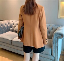 【现货】休闲韩版橙金纺外套，其它，水锦红