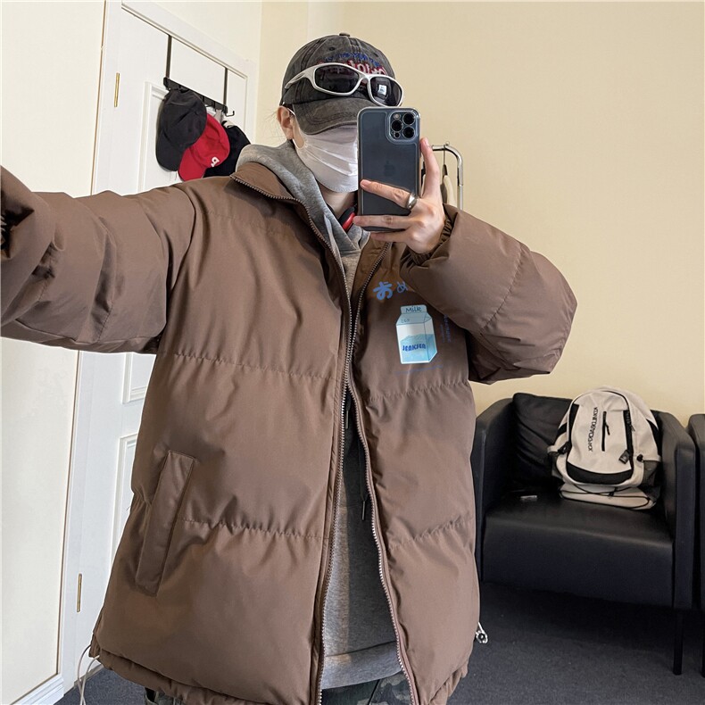 抖音品质冬季保暖棉服情侣百搭立领棉衣MY23405特批70控118,男装棉衣,星座605(原A050)