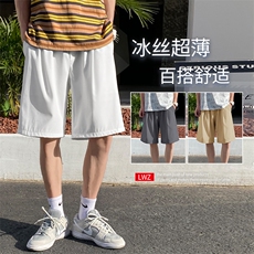 潮流运动休闲五分短裤夏季冰丝清爽五分裤DK516特批15，男装休闲裤，星座718-1