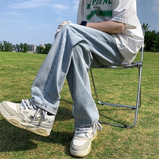 破洞牛仔裤男小直筒B342-K7035-P55直播品质，男装牛仔裤，电商B342