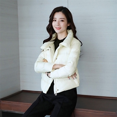 2020年冬季长袖百搭气质时尚韩版修身显瘦甜美简约淑女，女装棉衣/棉服，悠米