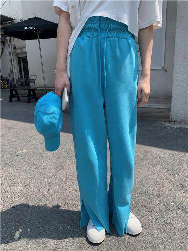 【现货】夏季新品多色抽绳开叉裤，女装，F/TU