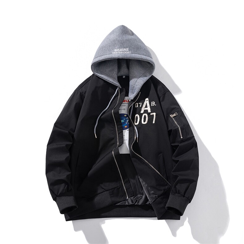 现货 三色秋冬季潮牌夹克棉衣棒球服 欧美街头飞行员外套情侣装图片