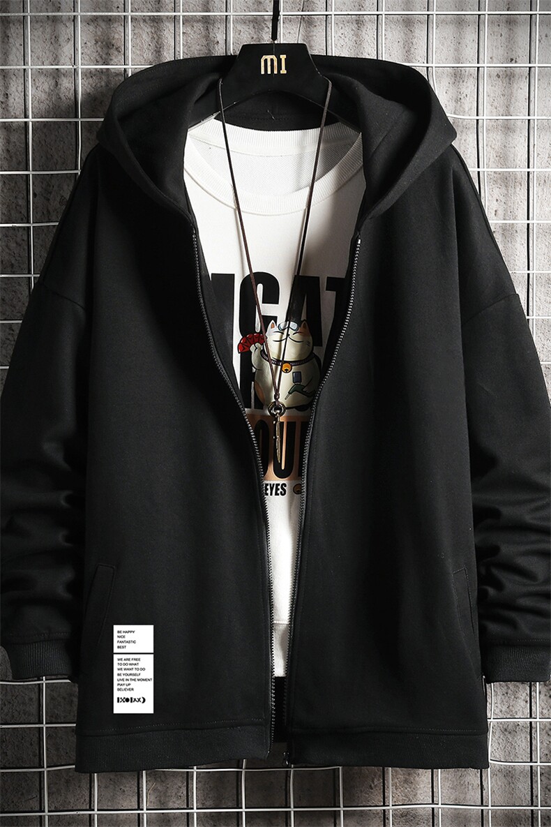 KS21045-P38加绒款-P43连帽开衫卫衣男运动外套大码班服网格,男装卫衣,电商A040A