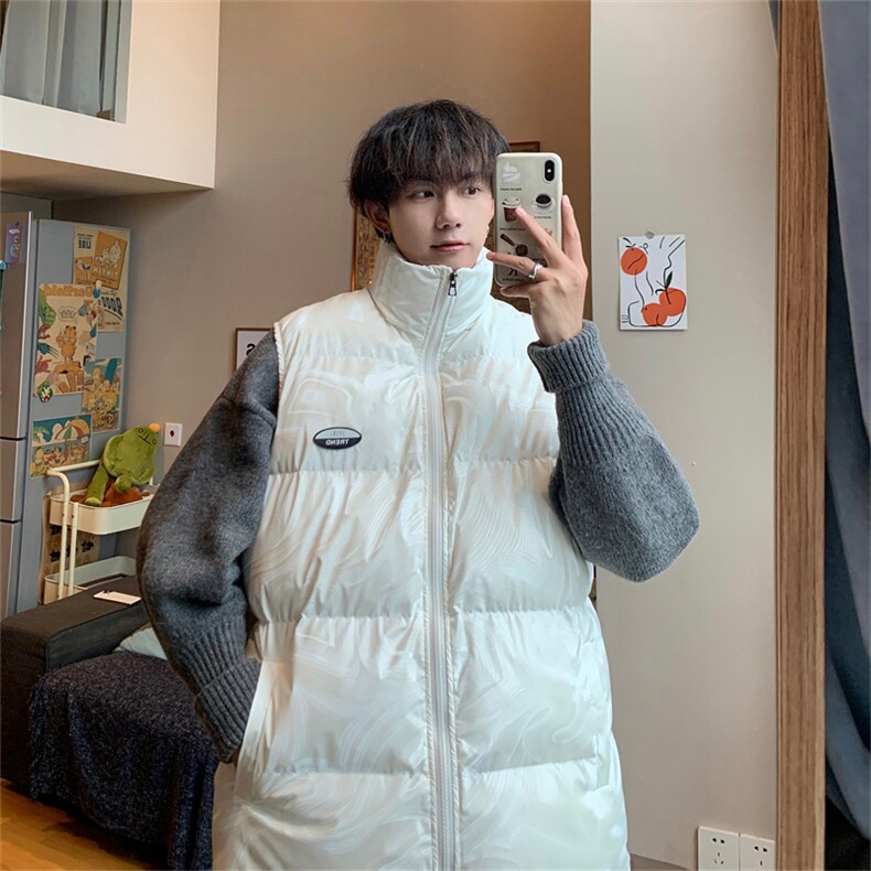 冬季棉服马甲男港风宽松棉衣无袖外套MJM263-P80限108,男装背心/马甲,电商B370