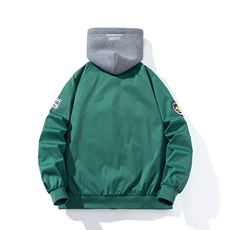 现货三色秋冬季潮牌徽章夹克棉衣棒球服欧美飞行员外套情侣装，男装棉衣，电商A105