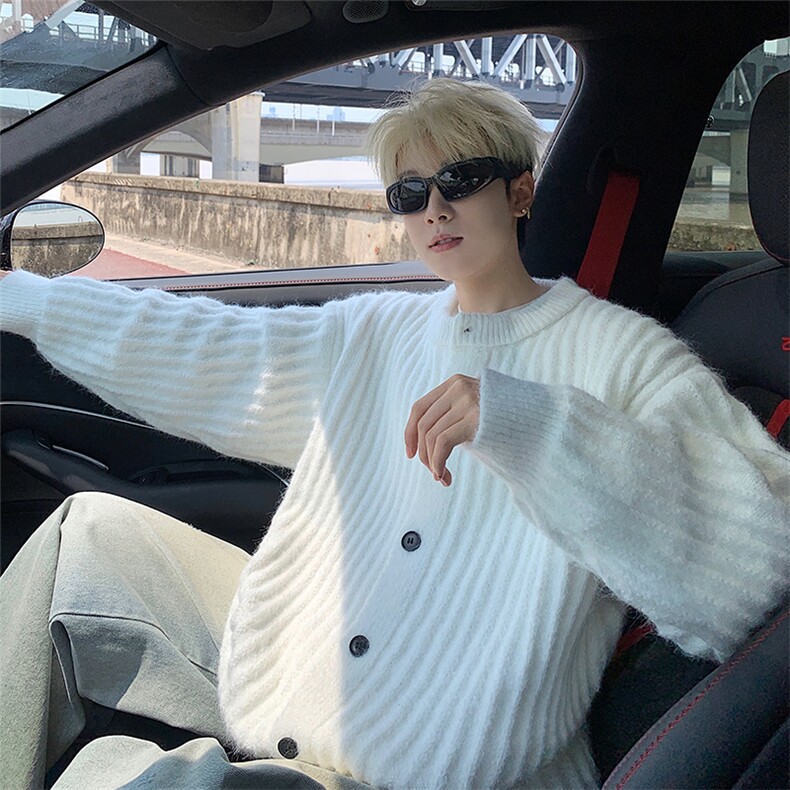 毛衣男秋冬新款港风宽松针织毛衫MYA6-P65，男装针织衫/毛衣，星座214-3