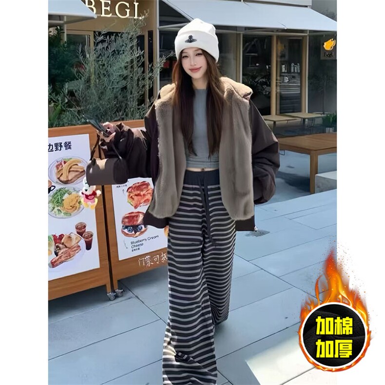 两面穿现货重磅短款座山雕棉衣男女双面穿毛毛绒棉服加厚外套,男装棉衣,电商A443