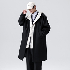 假两件长年大货风衣男中长款呢大衣男F114款P125无影墙C，男装风衣，星座401