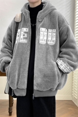 冬上新港风学生加绒保暖棉衣羊羔绒连帽外套男女988-P110控价158，男装棉衣，电商A441-1