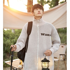 MY514-P52美式慵懒风字母立领开衫毛衣，男装针织衫/毛衣，星座1501-1